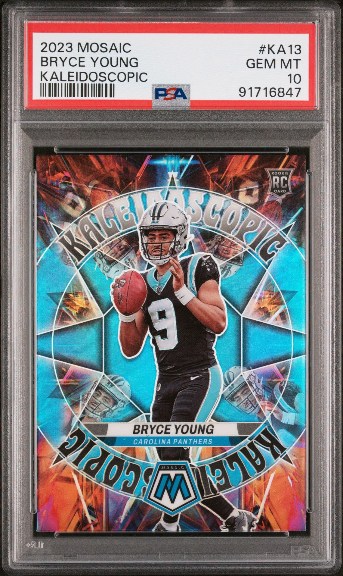 2023 Panini Mosaic Kaleidoscopic Bryce Young #Ka13 Gem Mt 10 front