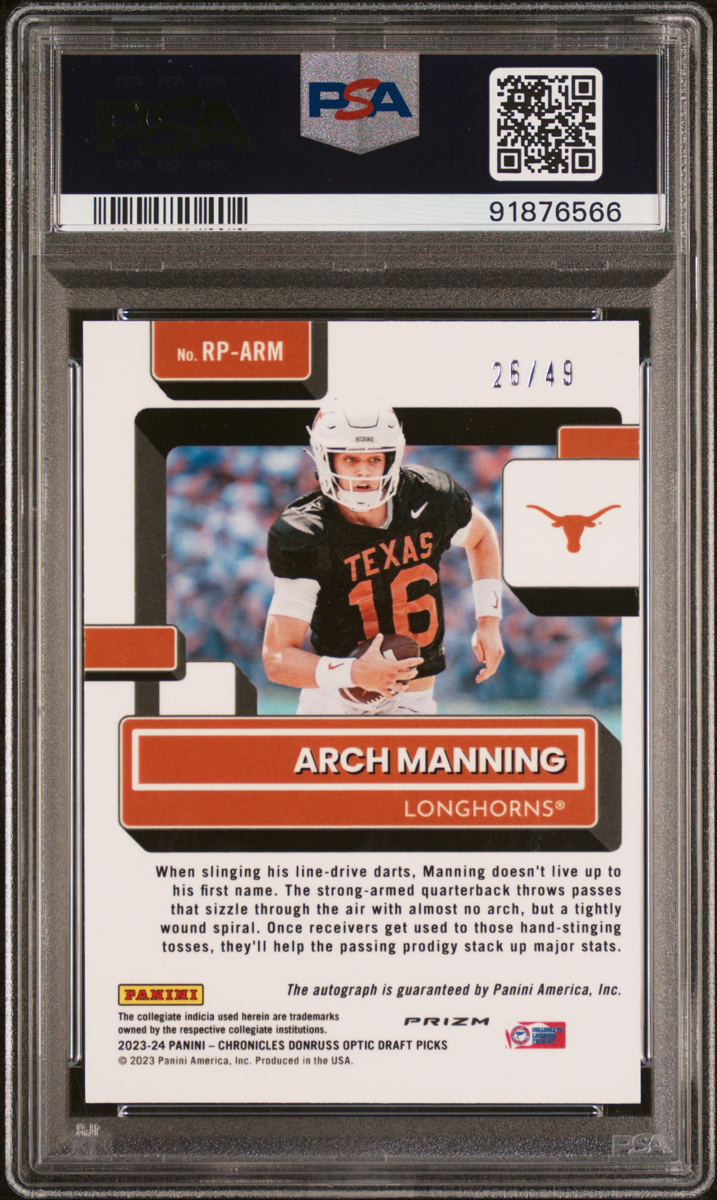 2023 PANINI NATIONAL TREASURES COLLEGIATE DONRUSS OPTIC RATED 