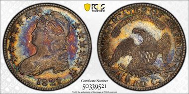 1821 50C VF25