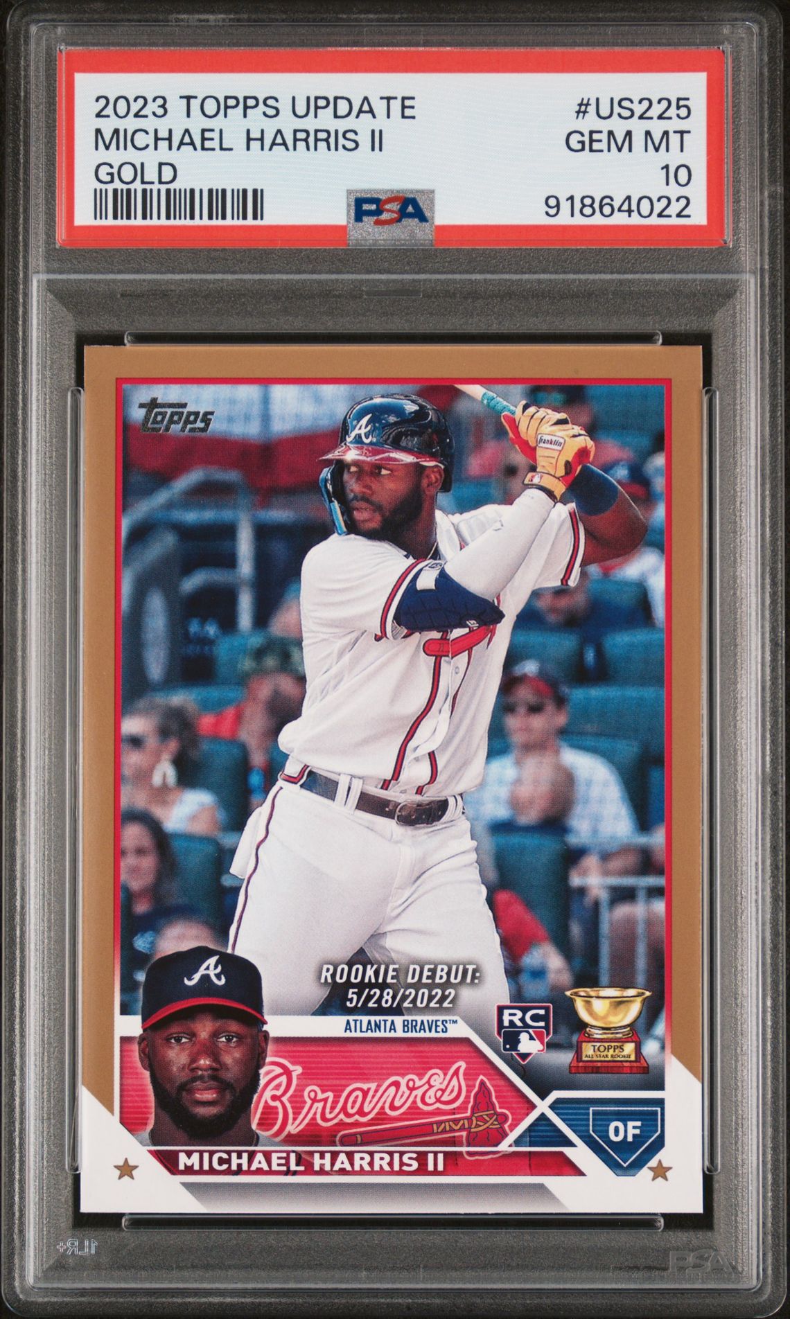 2023 Topps Update TOPPS UPDATE GOLD #US225 Michael Harris Ii front