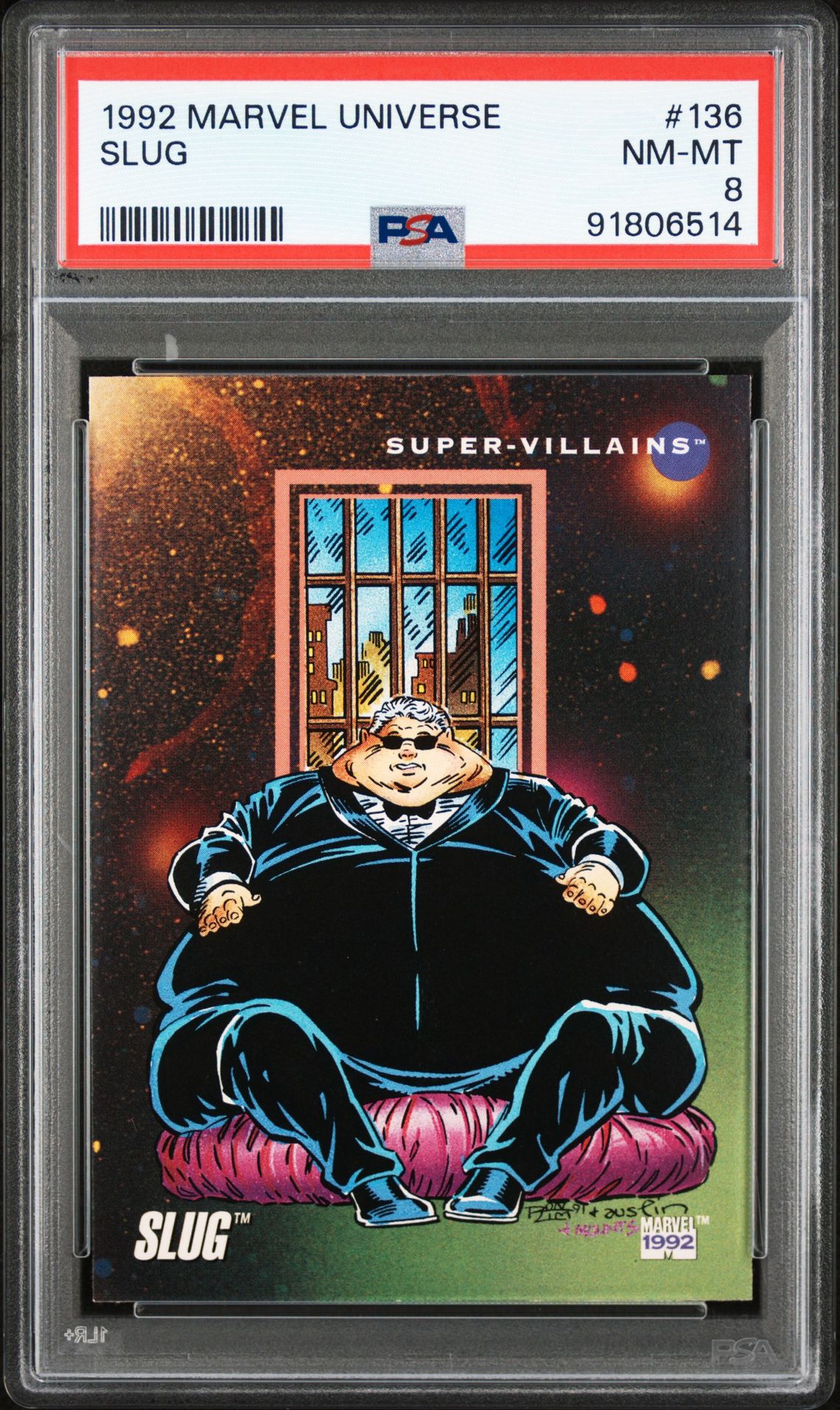 1992 Marvel MARVEL UNIVERSE #136 Slug front