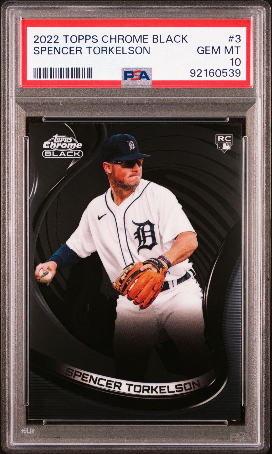 2022 Topps Chrome TOPPS CHROME BLACK #3 Spencer Torkelson front