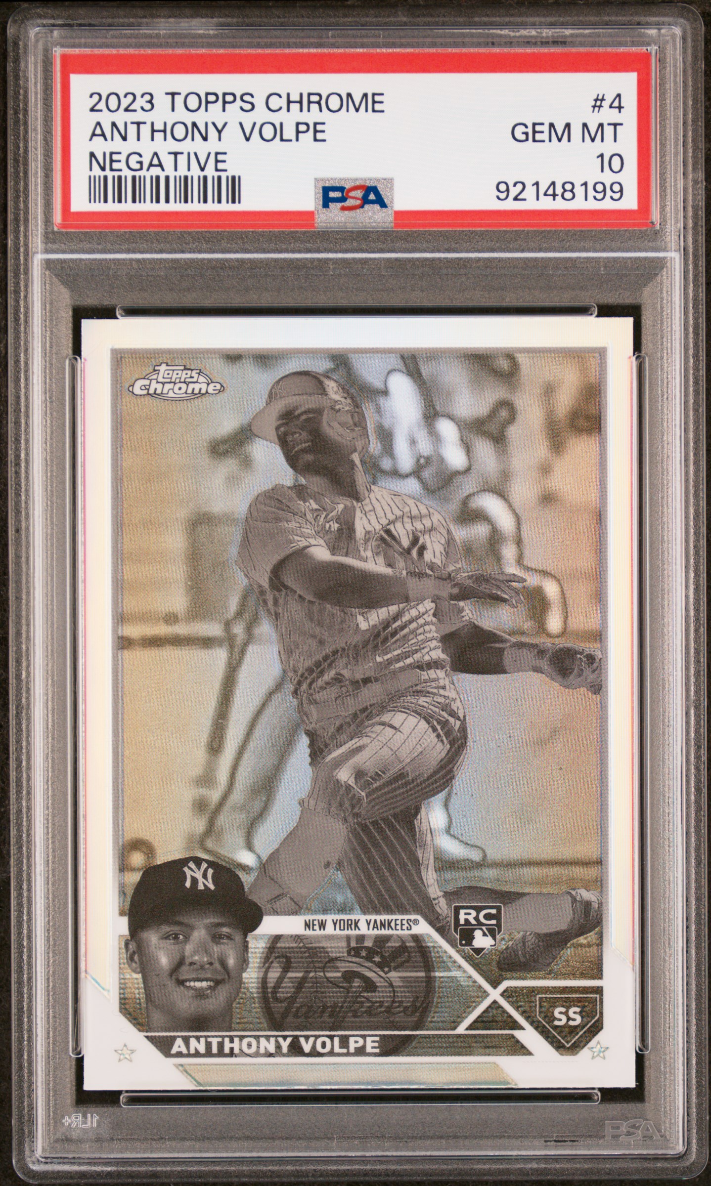 2023 #4 Anthony Volpe PSA 10 Topps Chrome