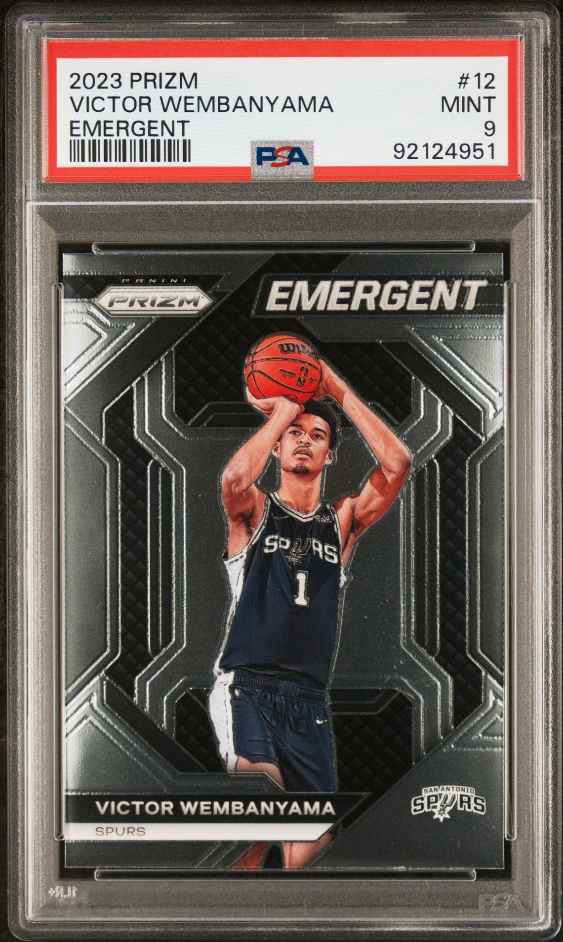 2023 Panini PANINI PRIZM EMERGENT #12 Victor Wembanyama front