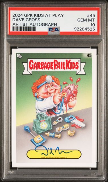 2024 Garbage Pail Kids GARBAGE PAIL KIDS SERIES 1: KIDS AT PLAY ARTIST AUTOGRAPHS #45 Dave Gross front