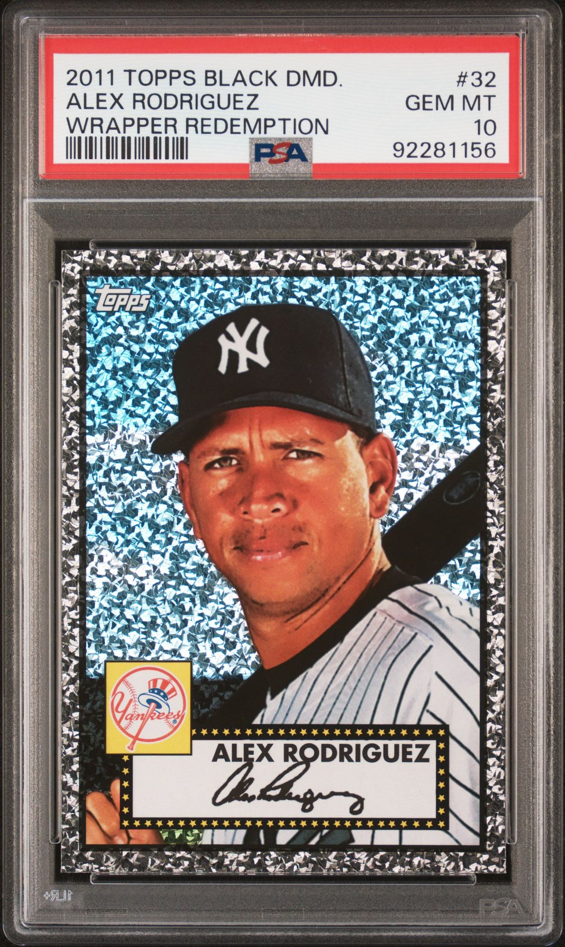 2011 Topps TOPPS BLACK DIAMOND WRAPPER REDEMPTION #32 Alex Rodriguez front