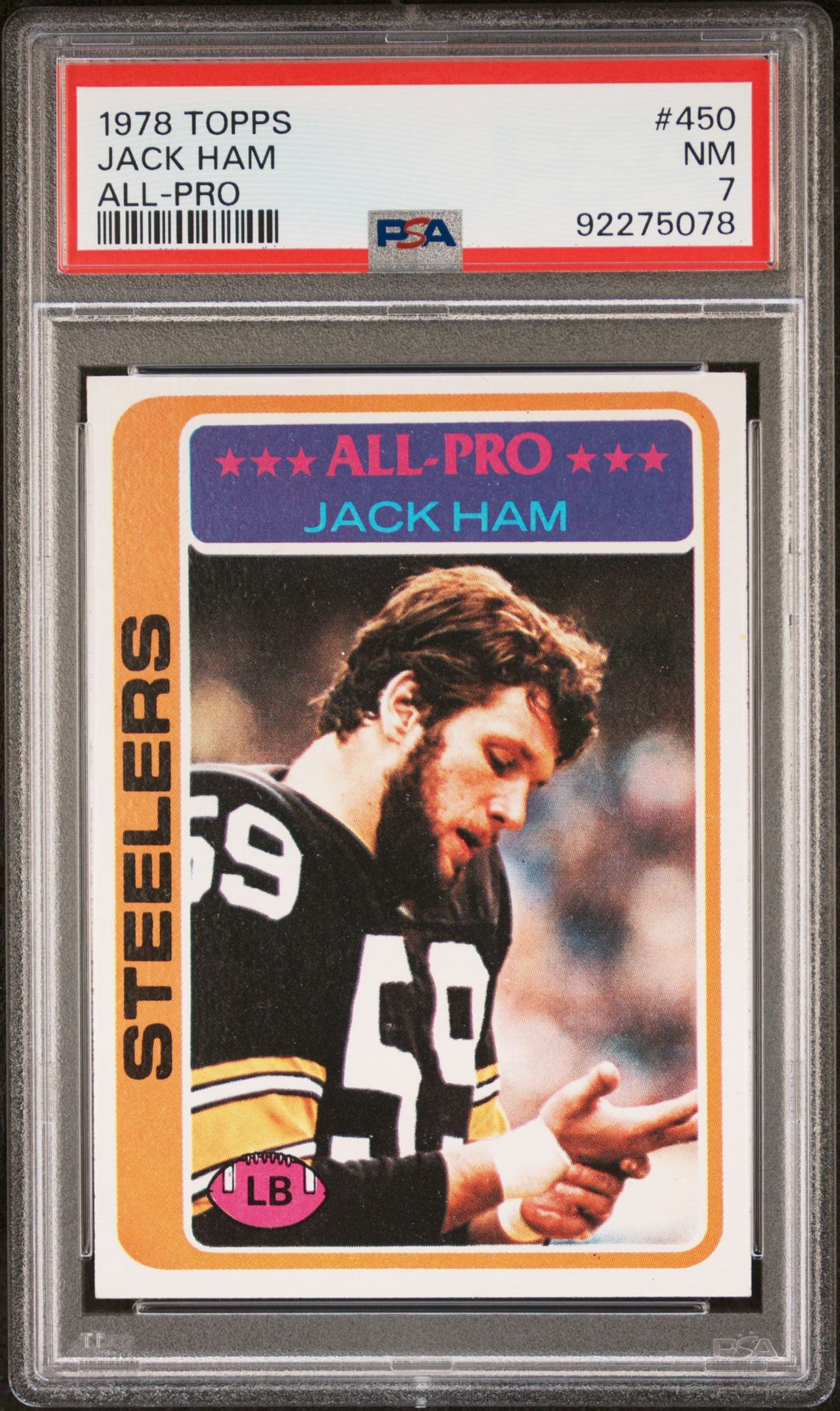 1978 Topps TOPPS ALL-PRO #450 Jack Ham front