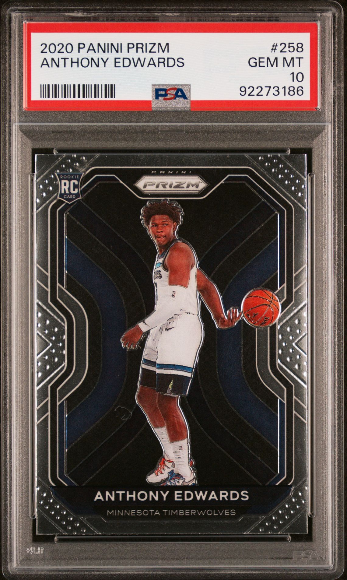 2020 Panini PANINI PRIZM #258 Anthony Edwards front