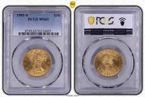1901-S $10 MS65