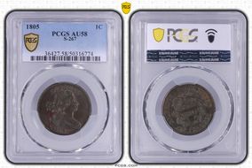 1805 1C S-267 AU58BN