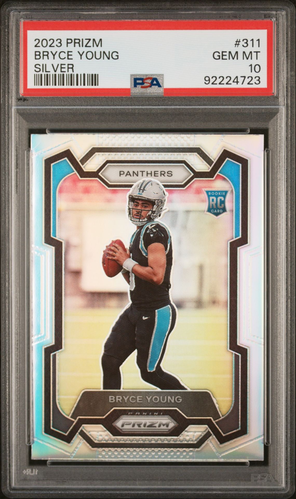 2023 Panini Prizm Bryce Young #311 (Silver Prizm) Gem Mt 10 front