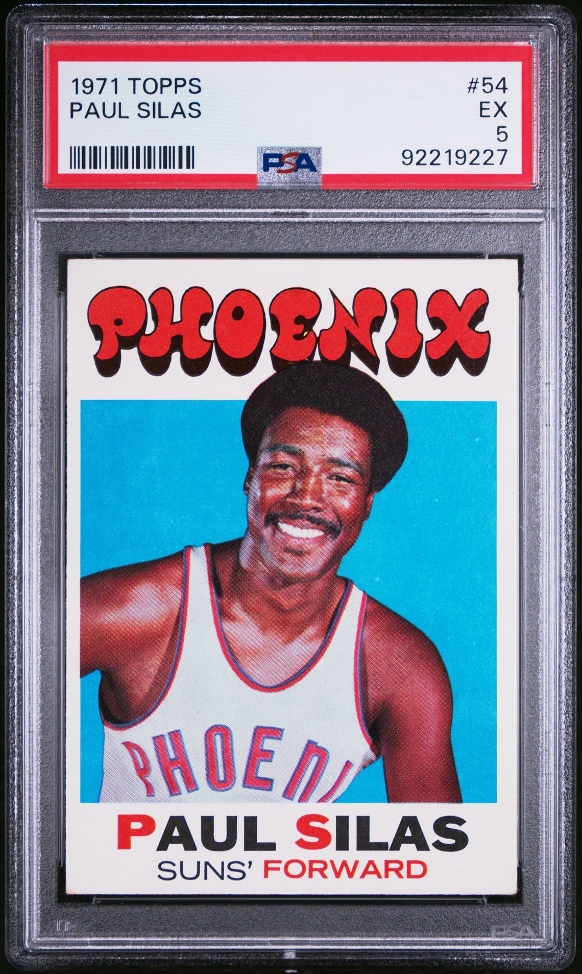 1971 Topps Paul Silas #54 Ex 5 front