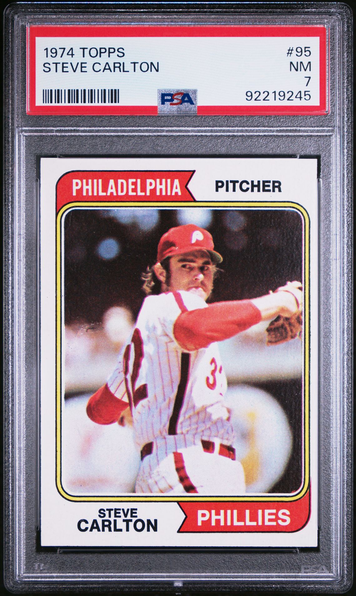 1974 Topps Steve Carlton #95 Nm 7 front