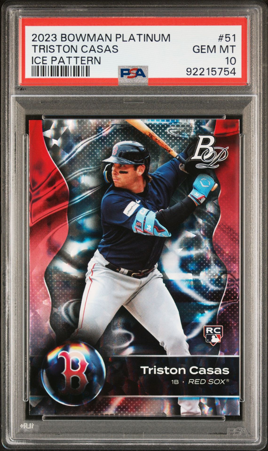 2023 Bowman BOWMAN PLATINUM ICE PATTERN #51 Triston Casas front