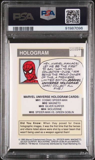 holographic spiderman card 3D Matted Hologram Picture, Collectible Photopolymer Film: Posters & Prints Cert Verification 91987096
