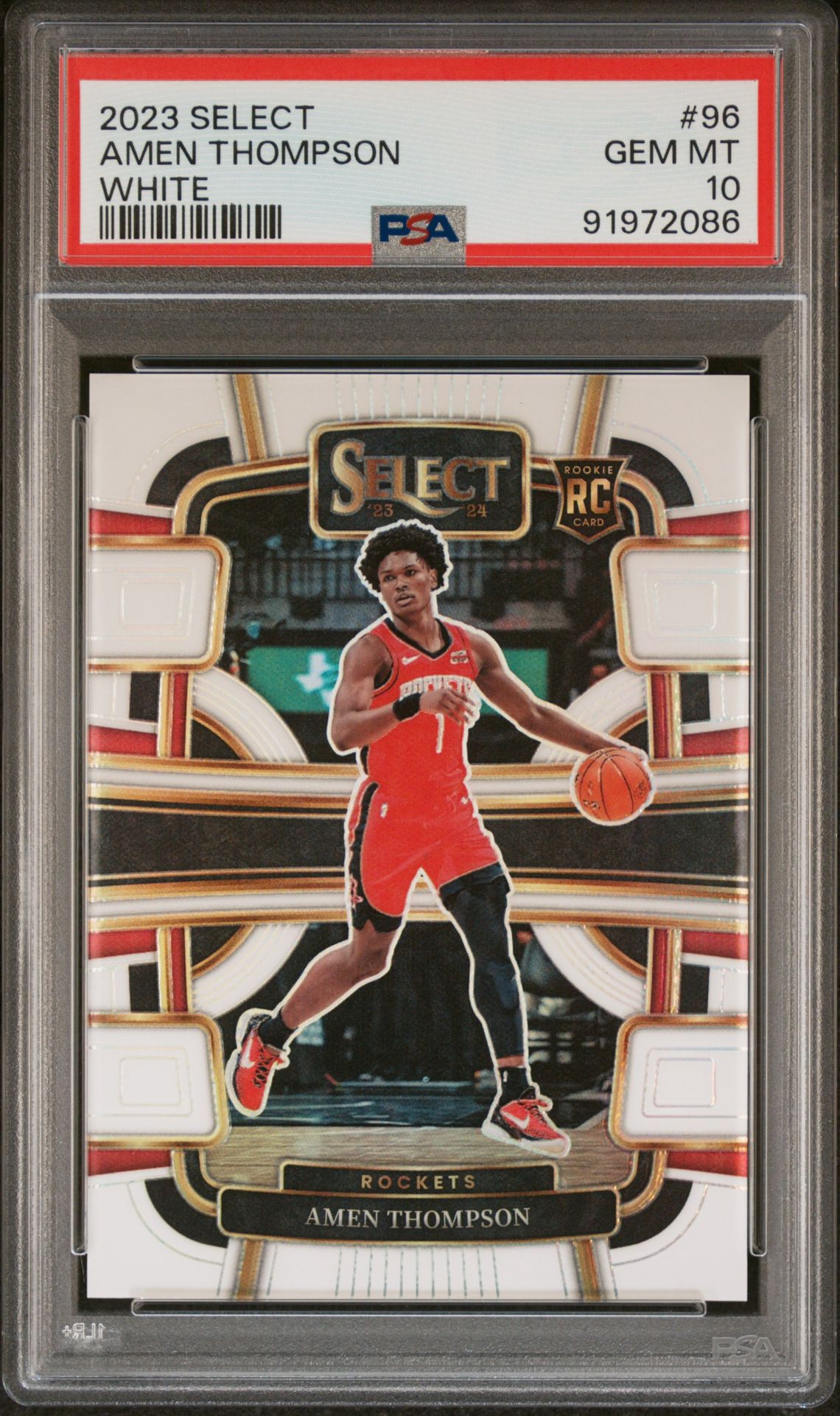 2023 Panini PANINI SELECT WHITE PRIZM #96 Amen Thompson front