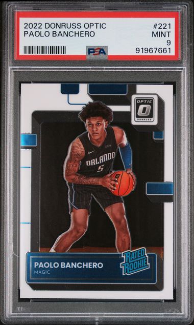 2022 Panini Donruss Optic Rated Rookie #221 Paolo Banchero front