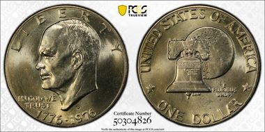 1976-D $1 Type 2 MS65