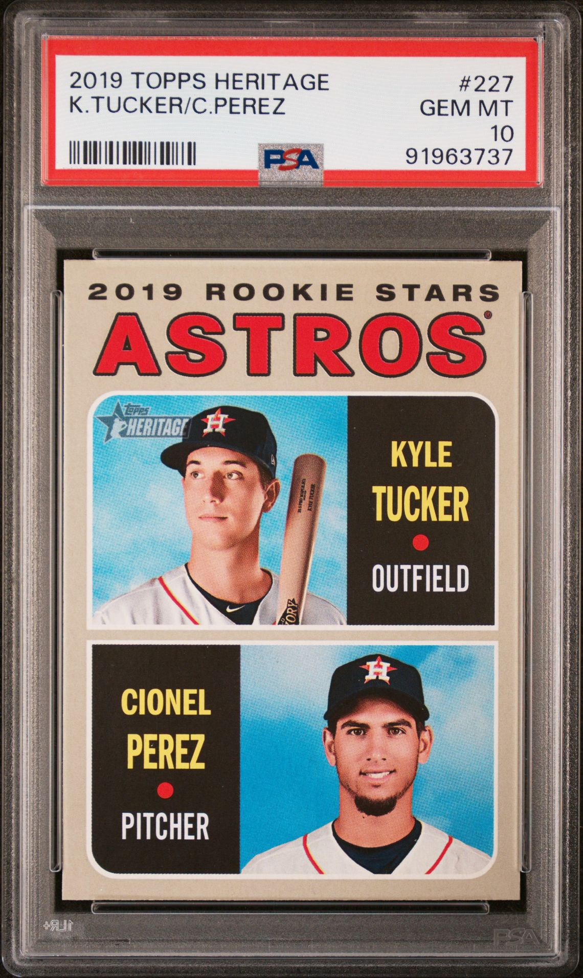 2019 Topps Heritage TOPPS HERITAGE #227 K.Tucker/C.Perez front