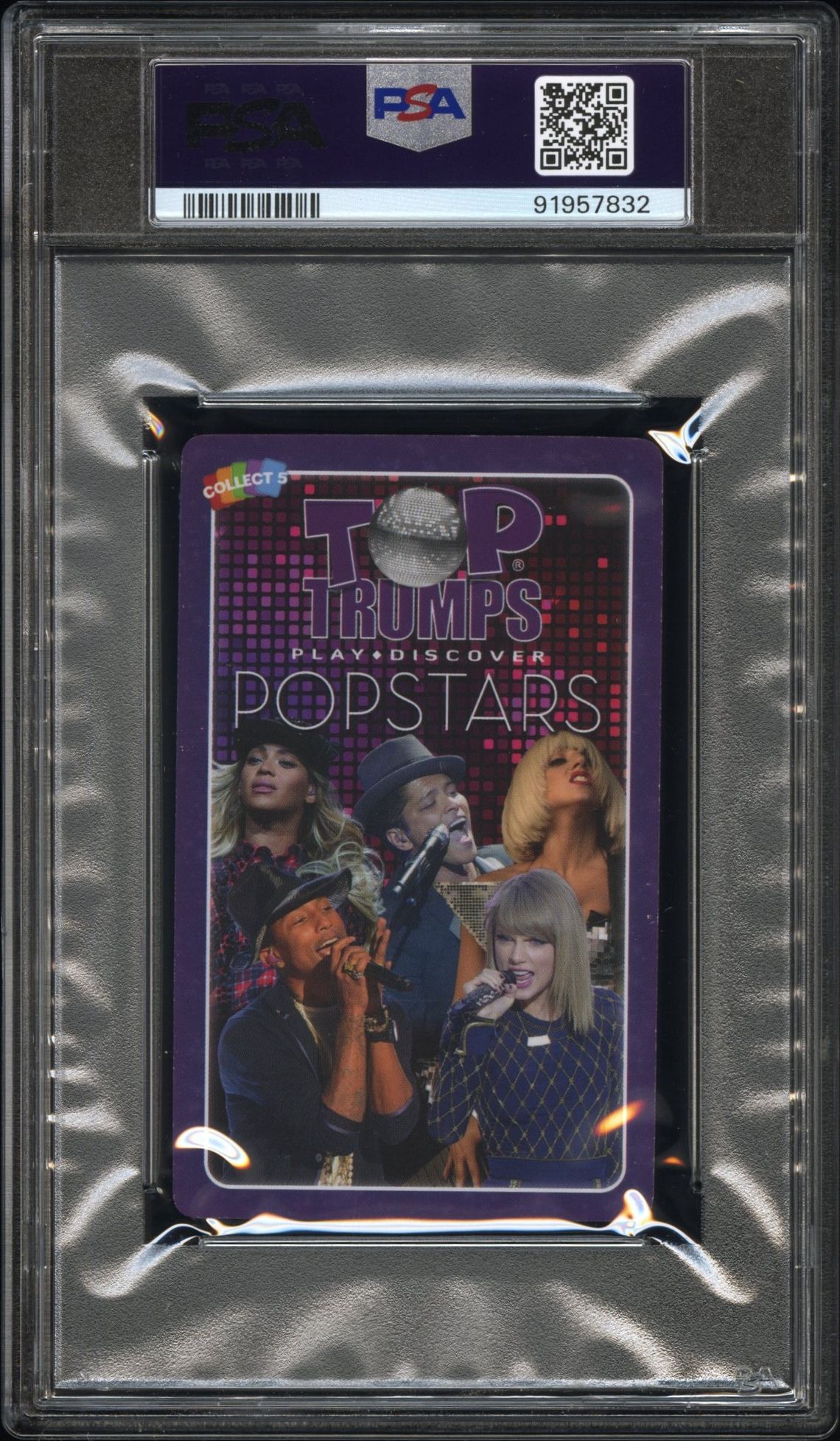 2015 Top Trumps Popstars Taylor Swift Mint 9 back