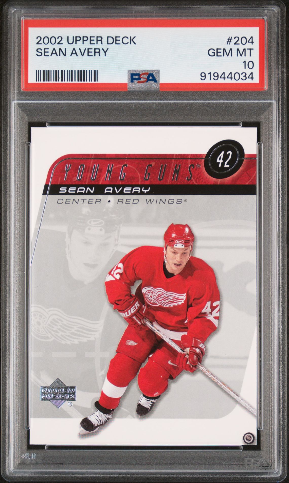 2002 Upper Deck UPPER DECK #204 Sean Avery front