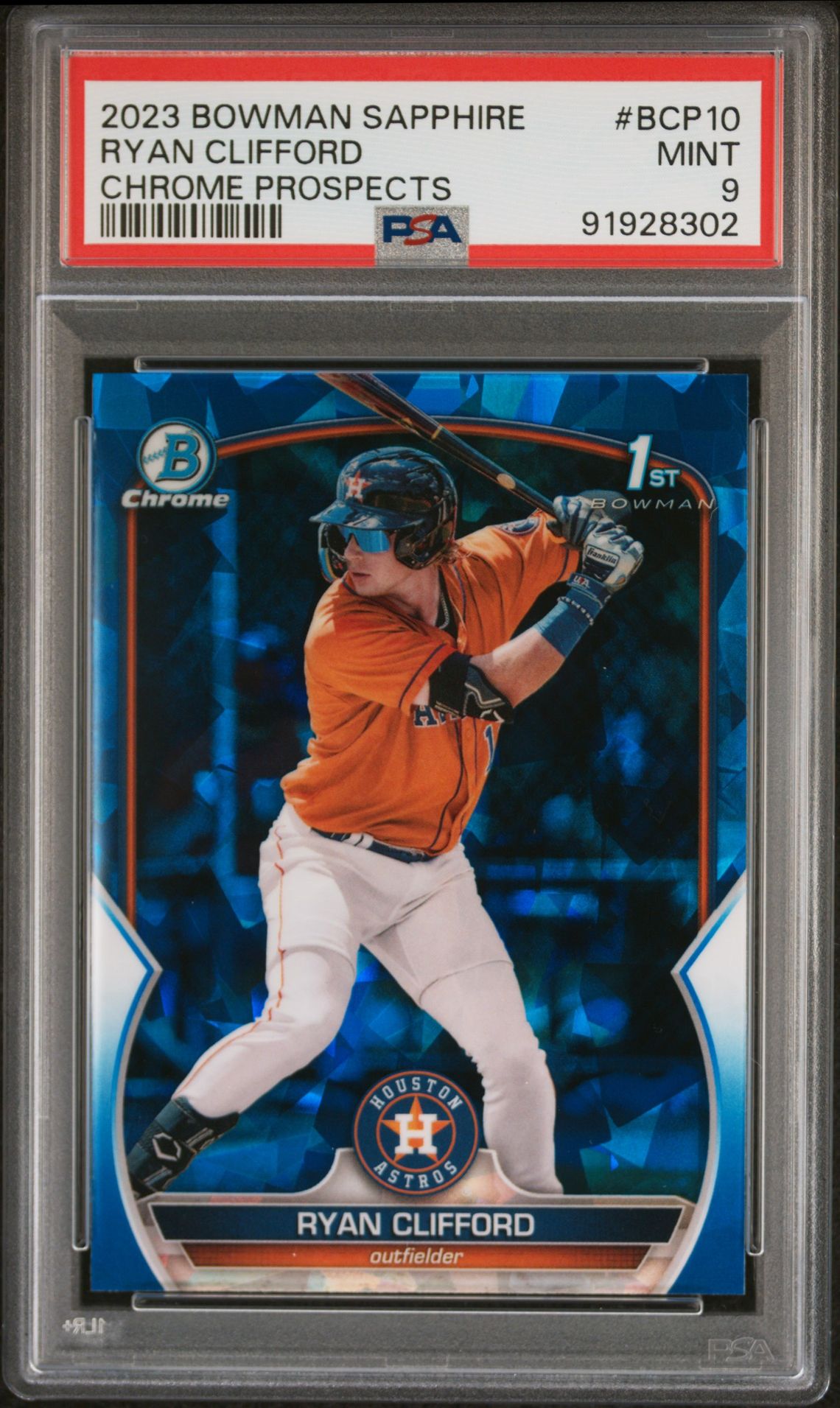 2023 Bowman BOWMAN SAPPHIRE EDITION CHROME PROSPECTS #BCP10 Ryan Clifford front