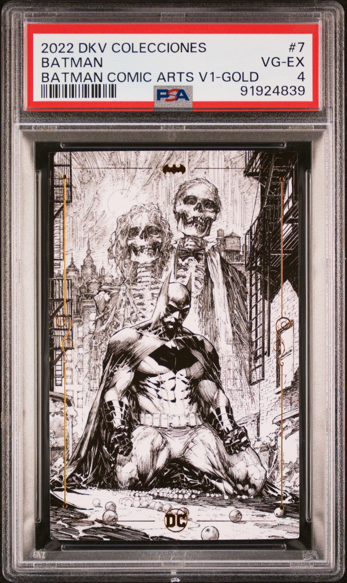 2022 DKV COLECCIONES BATMAN COMIC ARTS VOL. 1 Gold #7 Batman front