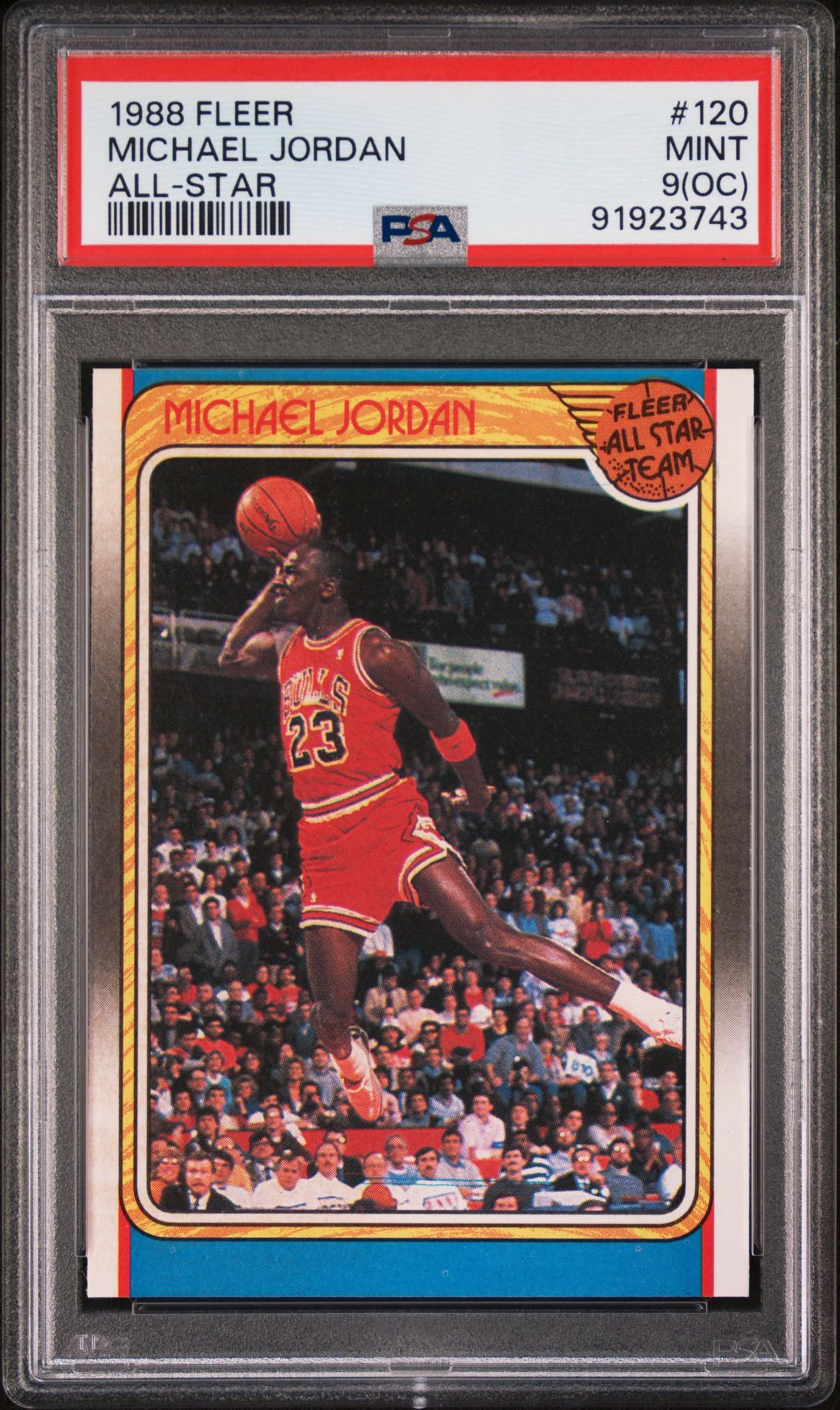 1988 Fleer FLEER ALL-STAR #120 Michael Jordan front