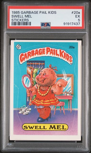 1985 Topps Garbage Pail Kids Series 1 Stickers/Base-Glossy #20A Swell Mel front