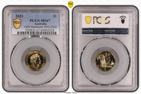 2023 $2 QEII Memorial 1952-2022 MS67