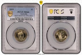 2023 $2 QEII Memorial 1952-2022 MS66