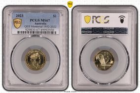 2023 $2 QEII Memorial 1952-2022 MS67