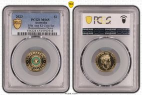 2023 $2 35th Ann $2 Coin Set Colorized Remembrance Dove MS65