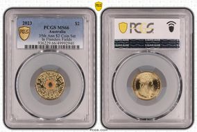 2023 $2 35th Ann $2 Coin Set Colorized In Flanders Fields MS66