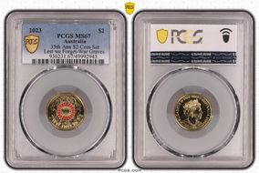 2023 $2 35th Ann $2 Coin Set Colorized Lest we Forget-War Graves MS67