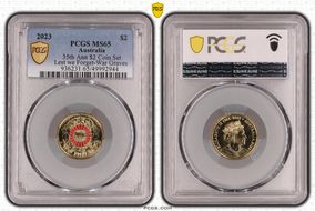 2023 $2 35th Ann $2 Coin Set Colorized Lest we Forget-War Graves MS65