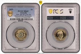 2023 $2 35th Ann $2 Coin Set Colorized Remembrance Rosemary MS65