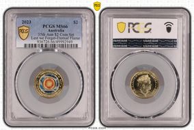 2023 $2 35th Ann $2 Coin Set Colorized Lest we Forget-Eternal Flame MS66
