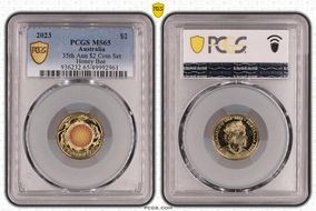 2023 $2 35th Ann $2 Coin Set Colorized Honey Bee MS65