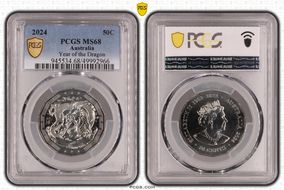2024 50C Year of the Dragon MS68
