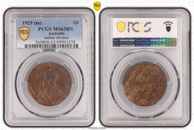 1929 (m) 1D Indian obverse MS63BN