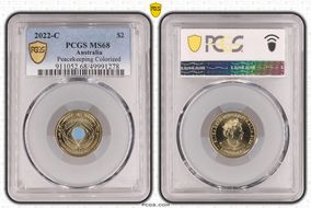 2022-C $2 Peacekeeping Colorized MS68