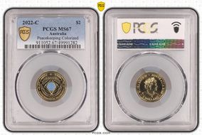 2022-C $2 Peacekeeping Colorized MS67