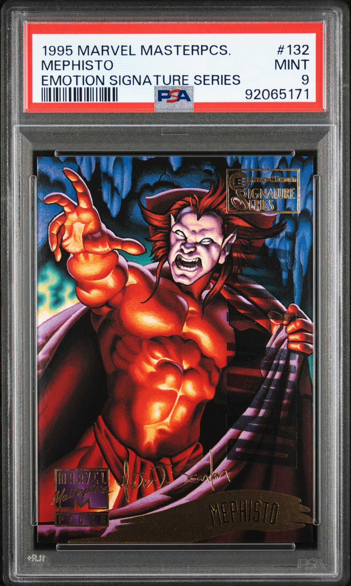 1995 Marvel MARVEL MASTERPIECES Gold #132 Mephisto front