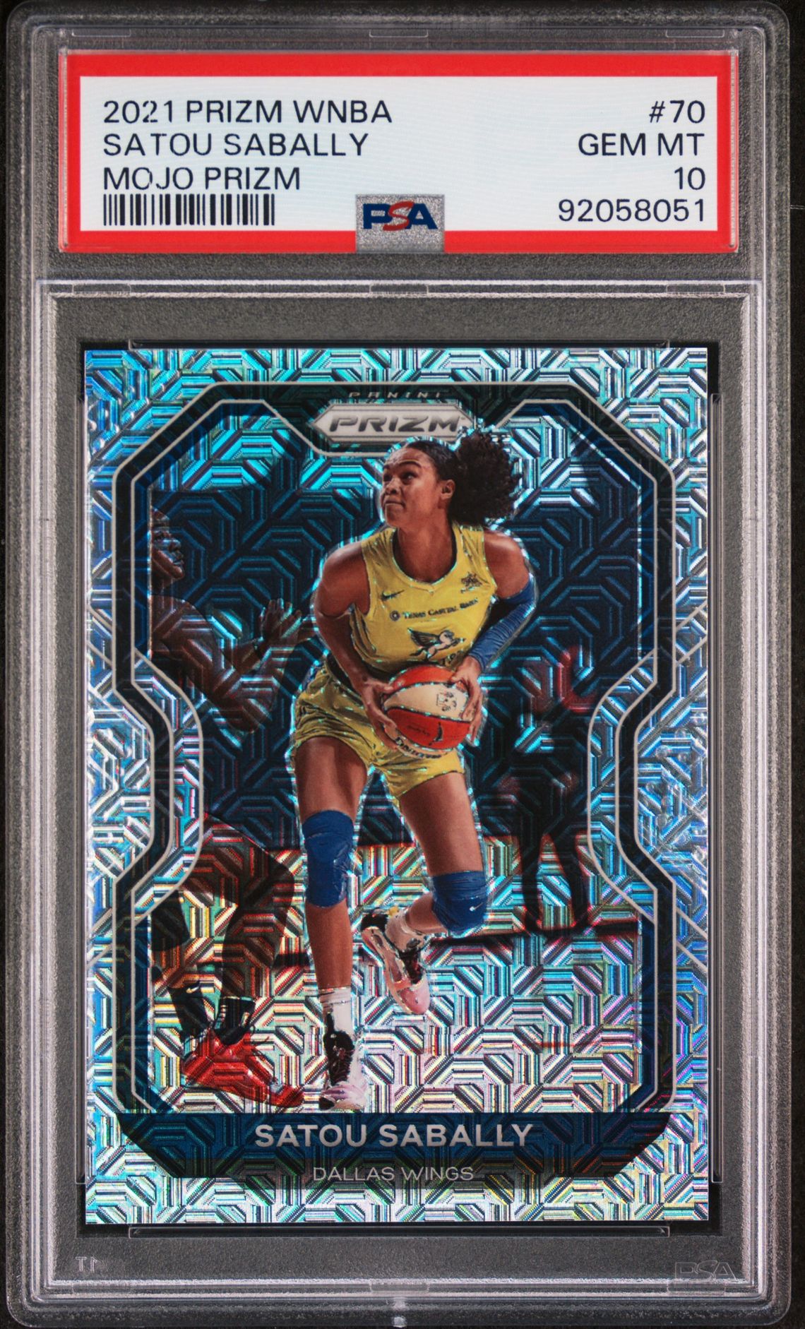 2021 Panini PANINI PRIZM WNBA MOJO PRIZM #70 Satou Sabally front
