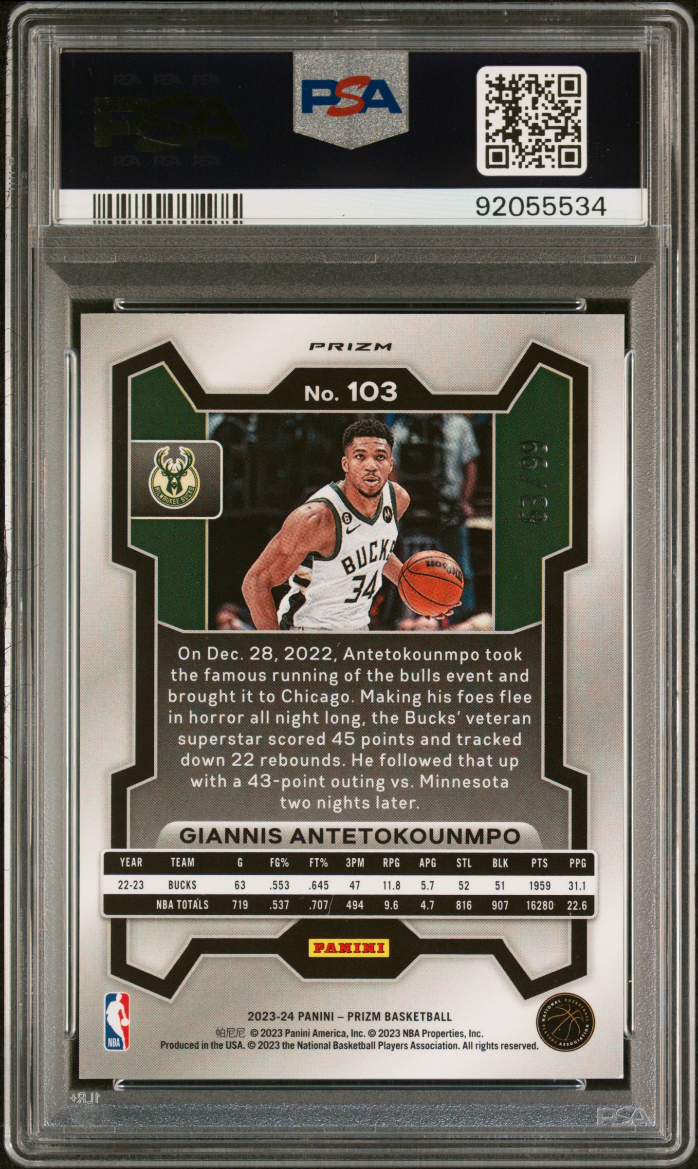 L33TF0B_CARDS - Ray's 2023 Panini Prizm Giannis