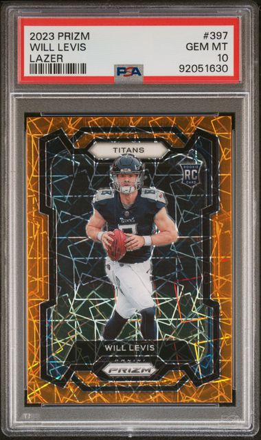 2023 Panini Prizm Will Levis #397 (Lazer Prizm) Gem Mt 10 front