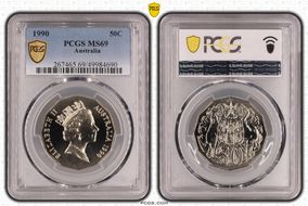 1990 50C MS69