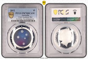 2012 $5 Crux Southern Sky Colorized PR70DCAM