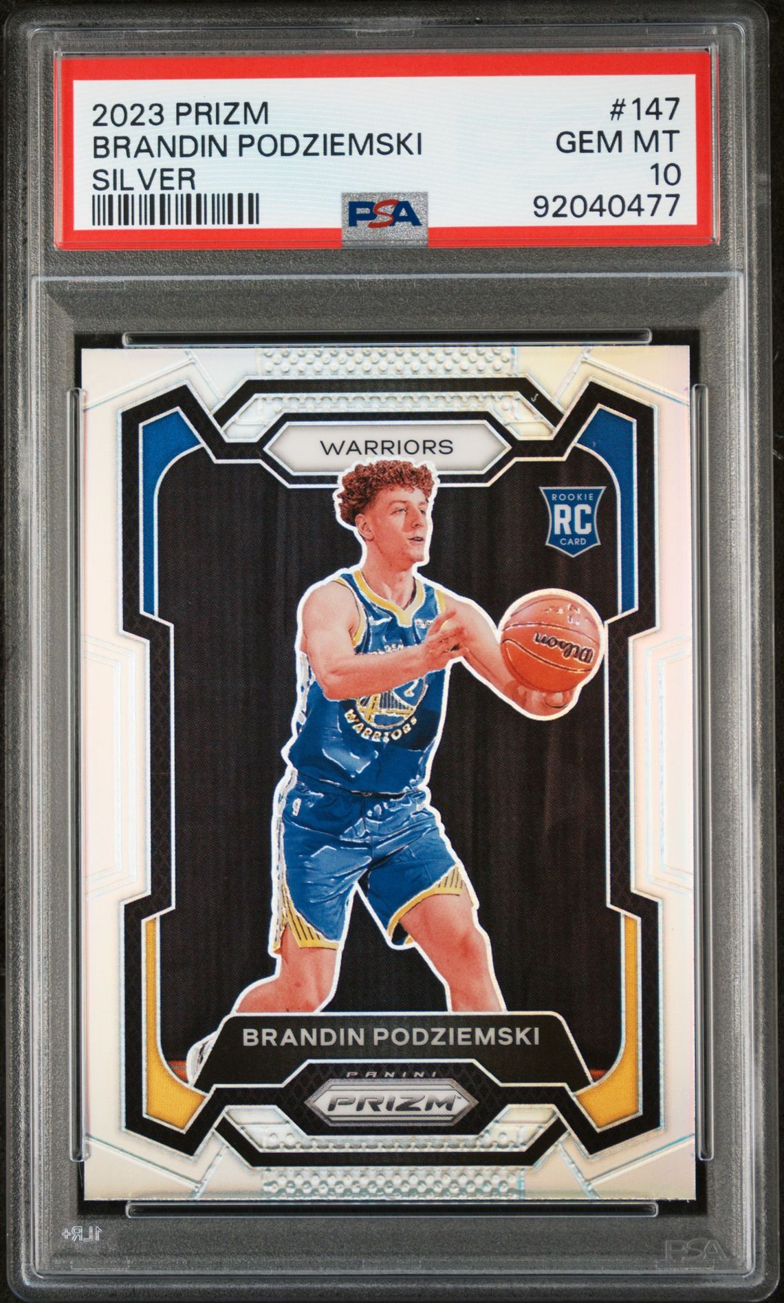 2023 Panini PANINI PRIZM SILVER PRIZM #147 Brandin Podziemski front